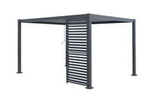 Sidepanel med justerbare lameller til pergola 4 meter - Outfit